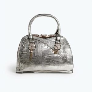 Silver Square Handbag